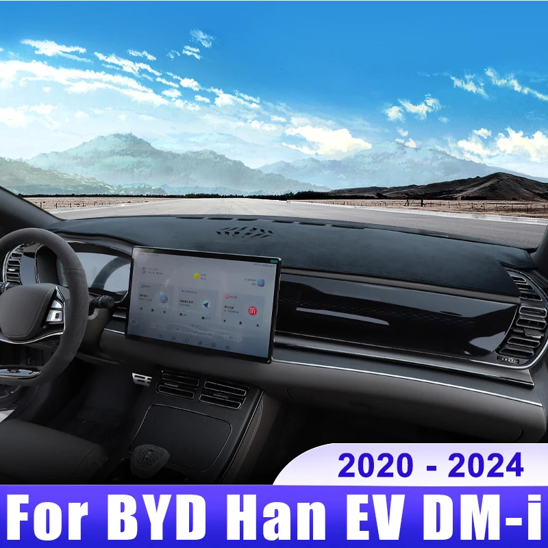 

For BYD Han EV DM-i 2020 2021 2022 2023 2024 Car Dashboard Cover Dash Mat Sun Shade Avoid Light Non-slip Pad Accessories