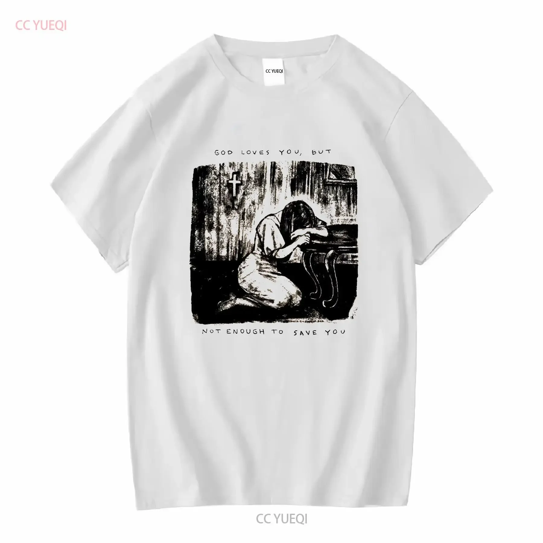 Ethel Cain God Loves You But Not Enough To Save T Shirt Full Size S 3XL vintage Washed Unisex fashion graphic streetwear homme