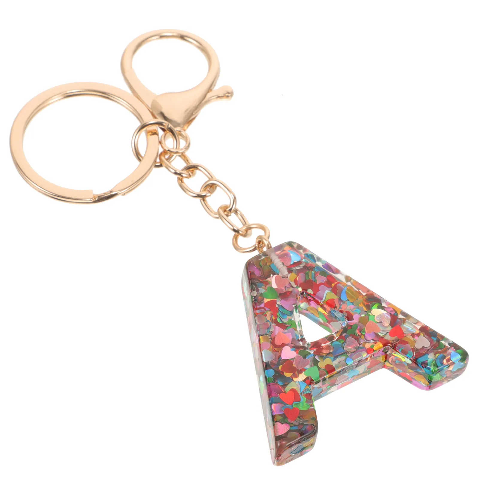 

Letter Keychains Women Keyring Backpack Pendant Purse Charms Car Keychain Accessories Resin Plastic Durable Non Fading Gifts