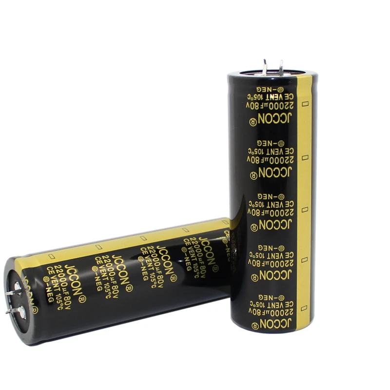 35x100mm 2pcs 80v 22000uf black Audio Electrolytic Capacitor For Hifi Amplifier Low