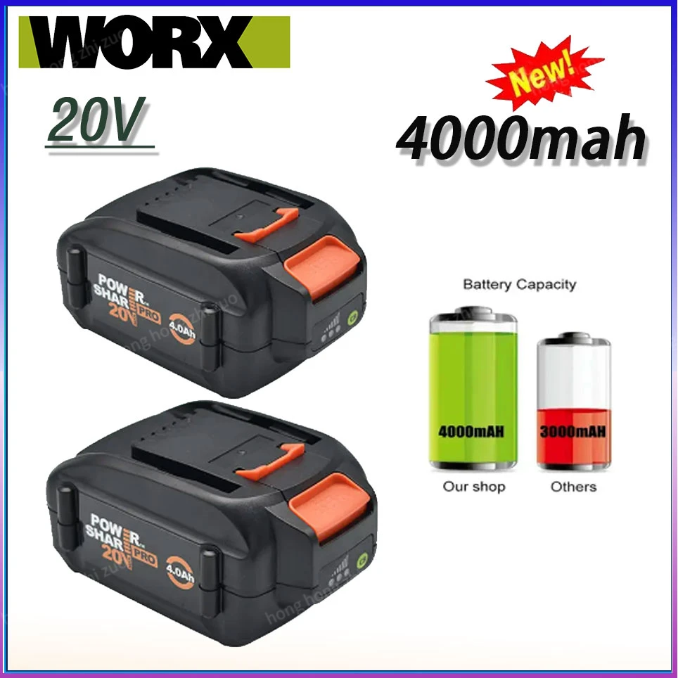 

Original WORX brand new genuine WA3578 - PowerShare 20V4.0ah/ 5.0AH/6.0AH lithium-ion large-capacity battery WA3742