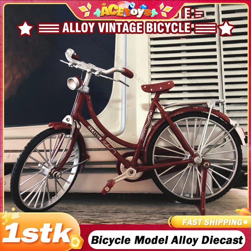 1:10 Bicycle Model Alloy Diecast Adult Simulation Finger Mountain Bike Decoration Collection Desktop Ornaments Mini Toys for Boy