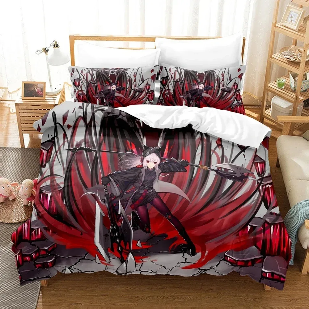 

Anime Game Arknights 3D NEW Duvet Cover Pillowcase Bedding Set Adult Boy Girl Bedroom Decoration Children Single Double Large