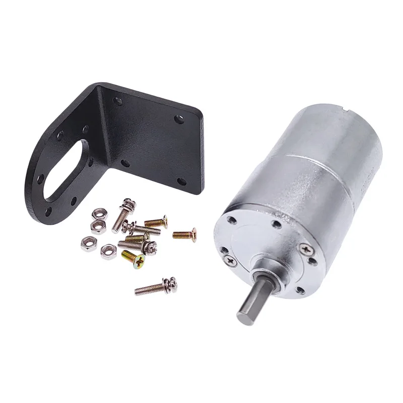 GB37RG High Torque Gear Motor 24V 12V DC with Eccentric Shaft Mounting Bracket Motor Holder for Industrial Applications