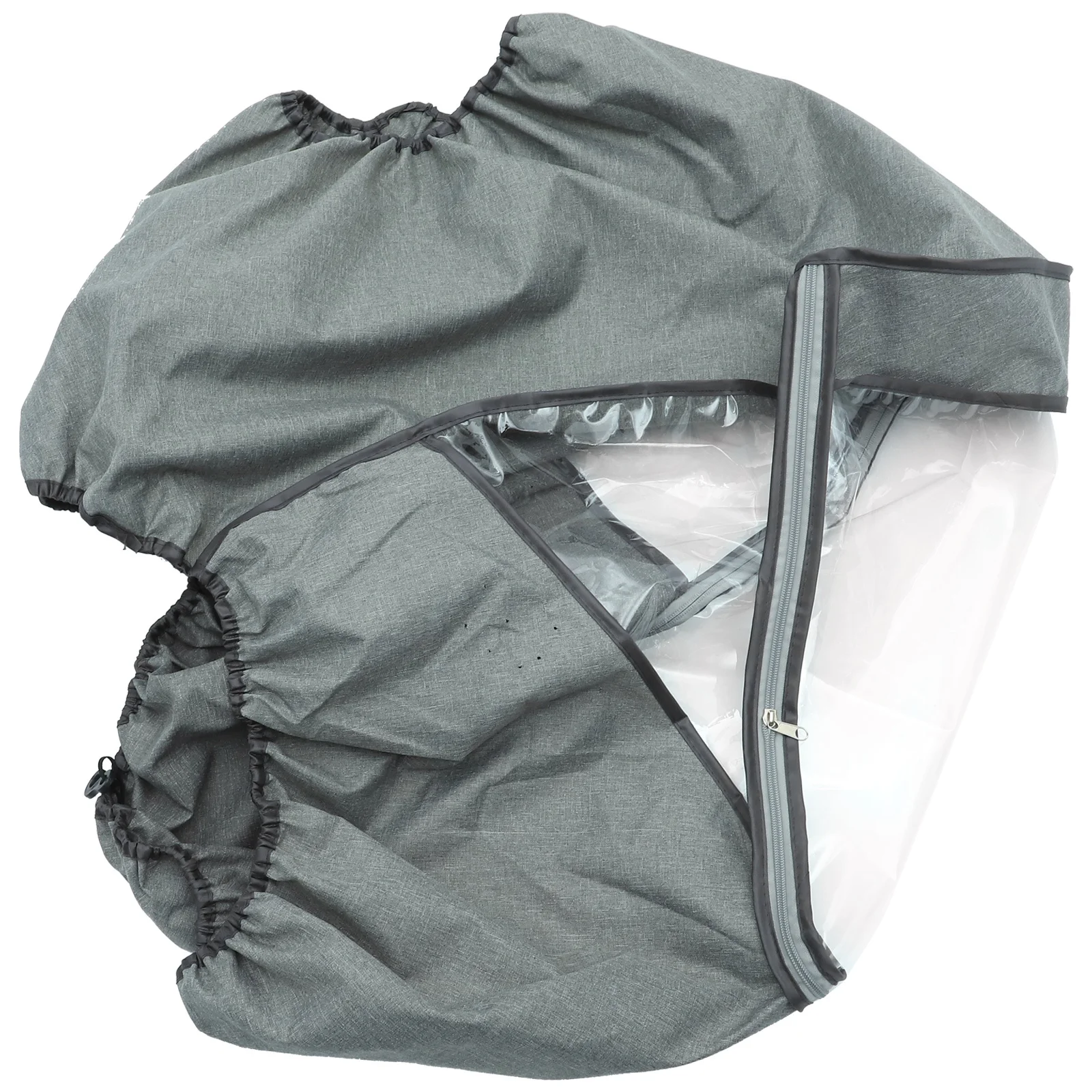 

Универсальный чехол от дождя для коляски, 1 шт., водонепроницаемый, ветрозащитный, для использования на улице, защита от пыли и слюней, серый