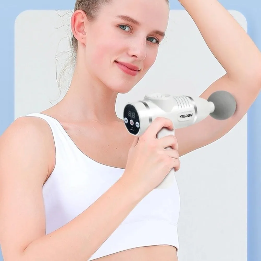 

Мини-устройство для фасции с зарядкой через USB, массажер для фасции, инструмент для расслабления мышц, вибрационная палочка, оборудование для фитнеса, 12 массажных головок