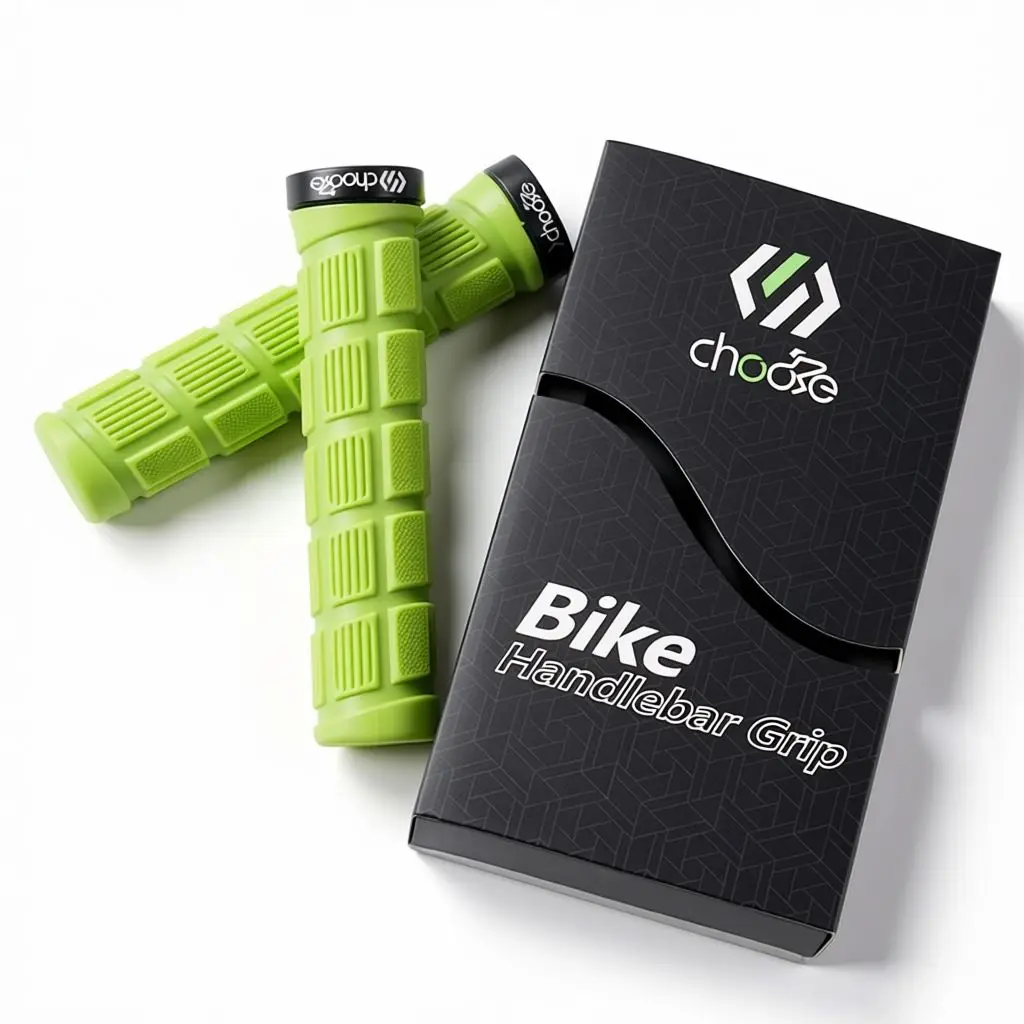 Chooee MTB Fahrrad-Lenkergriffe Rutschfeste Gummi-Fahrradgriffe 3D Stoßdämpfende Lock-On Griffe für Mountainbikes