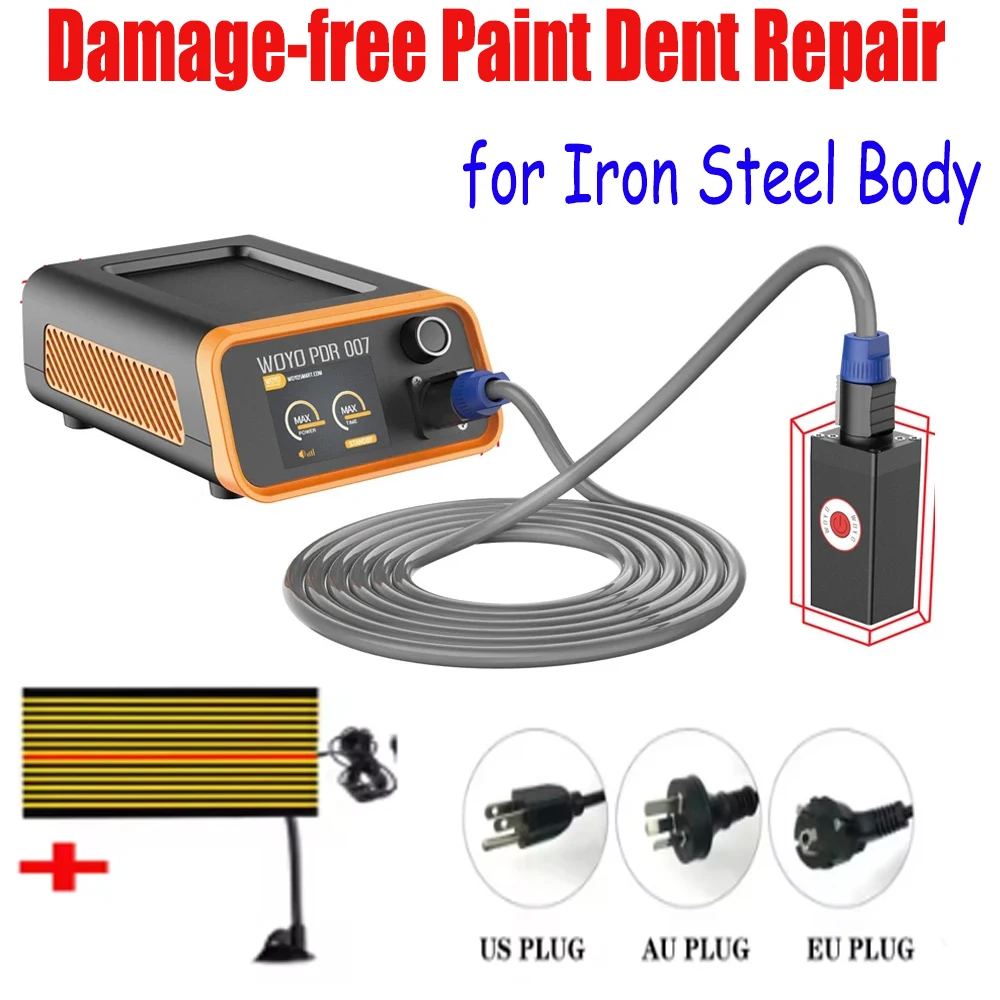 

Instrument Paintless Magnetic Paint Dent Repair WOYO PDR007 induction Heater Tools Removal Kit Meter Sheet Metal Repair Machine