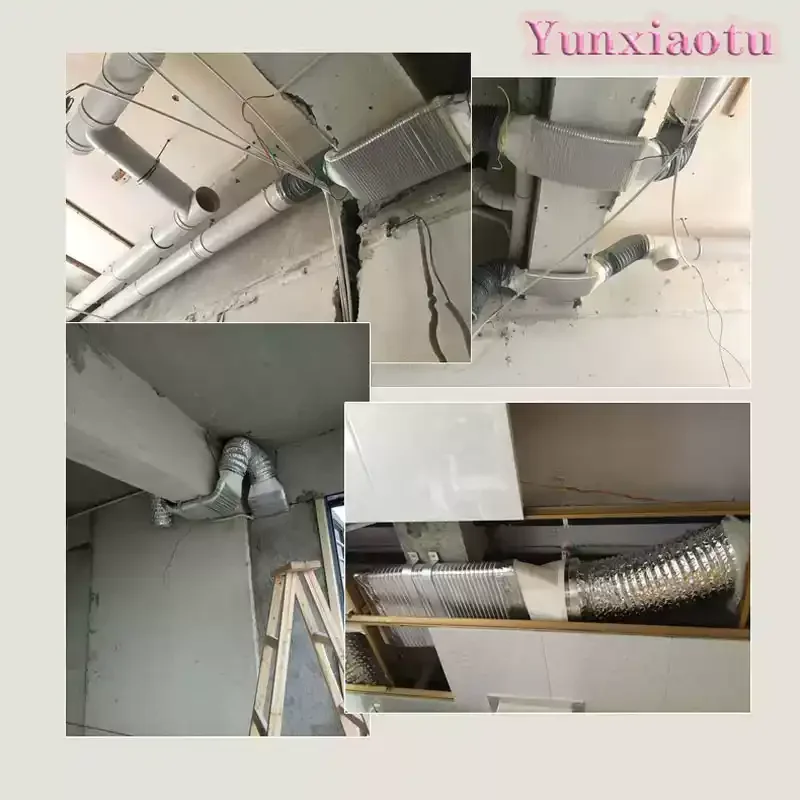 System Lintel/ventilation Flat Pipe 75/110/160mm ABS Air Duct Transfer Beam Bending