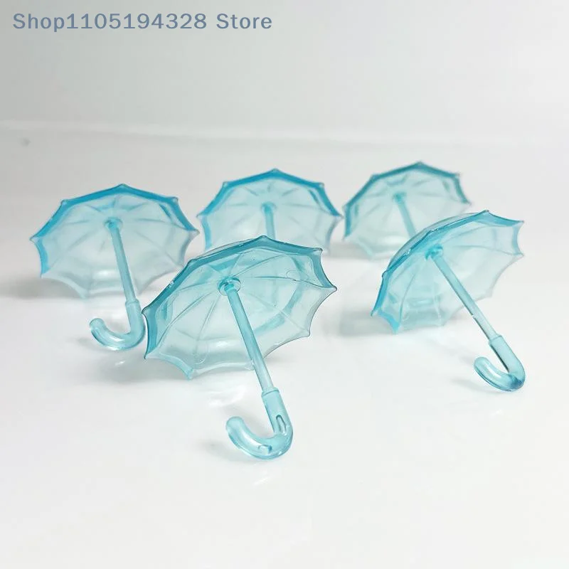 [YA] 1 stks poppenhuis meubelaccessoires transparant plastic mini-paraplu woondecoratie kinderspeelspeelgoed