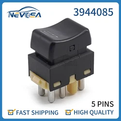 Volvo kamyon FH 12 FL FH 16 FM 12 3944085 5 Pins tek düğme için Nevosa 1347063 güç pencere anahtarı