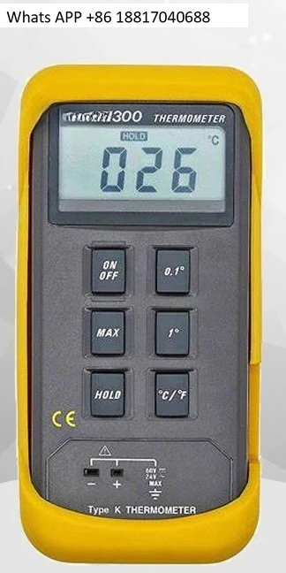 

1300/1303 Контактный термометр с цифровым дисплеем Высокоточная термопара K-типа