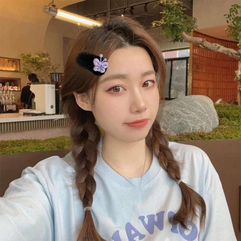 

Y2k Butterfly Hair Clip Ponytail Bangs Sweet Girls Hairpins Harajuku Hair Clip 15UB