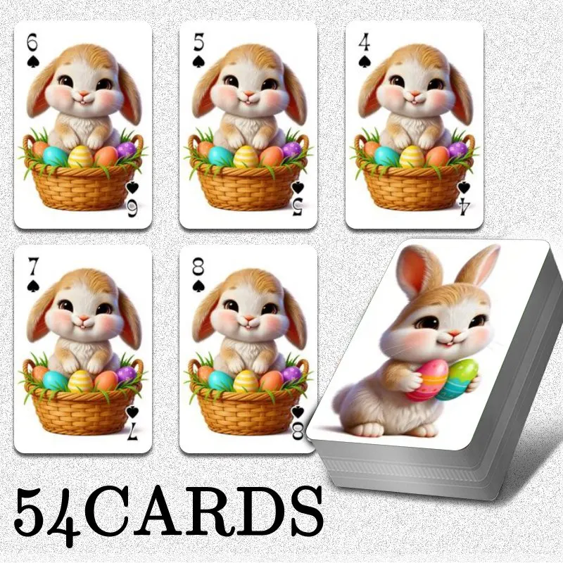 54pcs Deck of Cards, Standard Playing Card Decks for Family Card Games, Blackjack, Euchre, Canasta, Camping Card Games