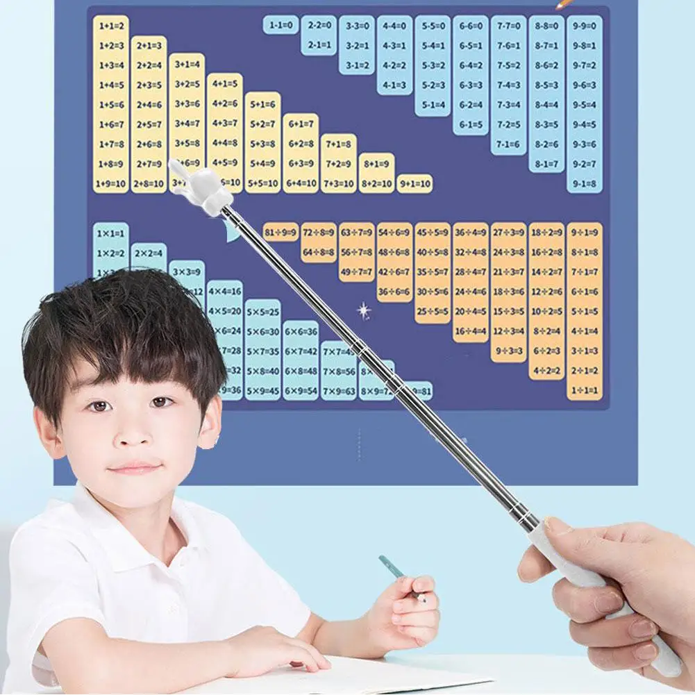 Telescopic Stainless Steel Command Rod  Teaching Children's Finger Reading  Teaching Whip Teacher  Classroom Household