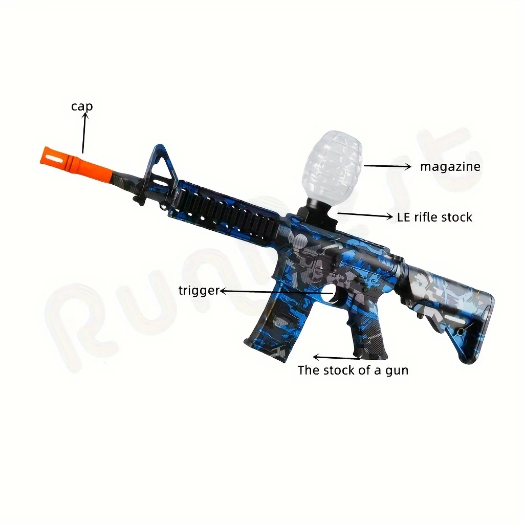 Blaster Gun,Electric Ball Blaster , High Orbeez Gun Performance Cool Toy Gun, Rechargeable Splatter Ball Toys for Outdoor Activi