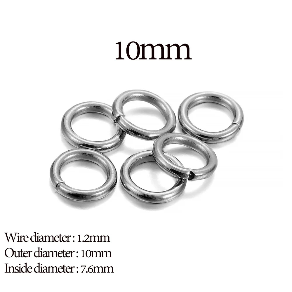 200Pcs Metal Split Ring Open Loops for DIY Jewelry Making