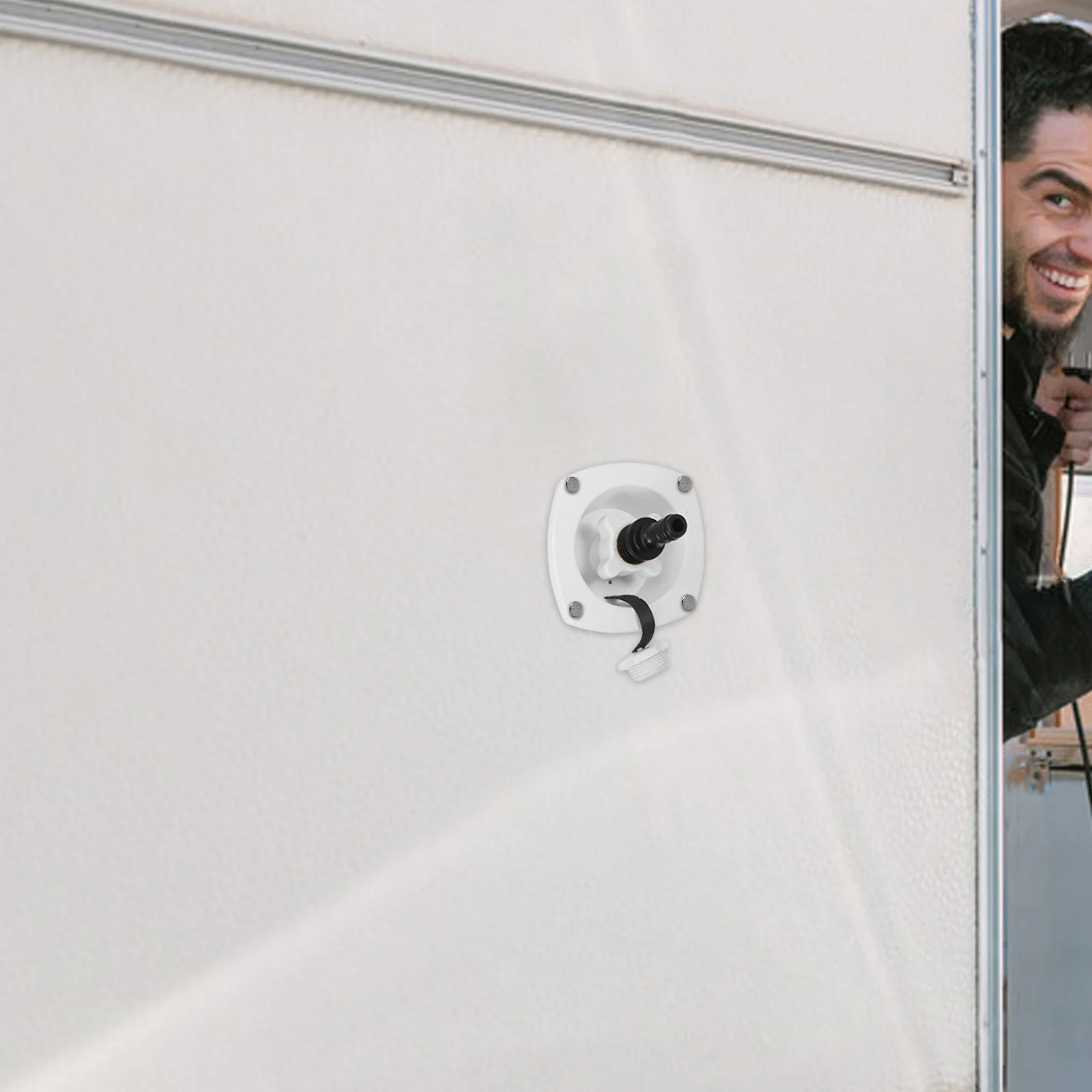 

Water Inlet Filler Cap Replacement Quick Install Durable PP Material for Marine Water Fill Inlet Connector