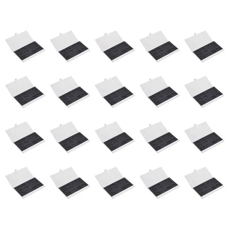 

Металлический футляр-органайзер для 20 карт памяти Micro-SD/SD (8 TF и 1 SD) - ABQU