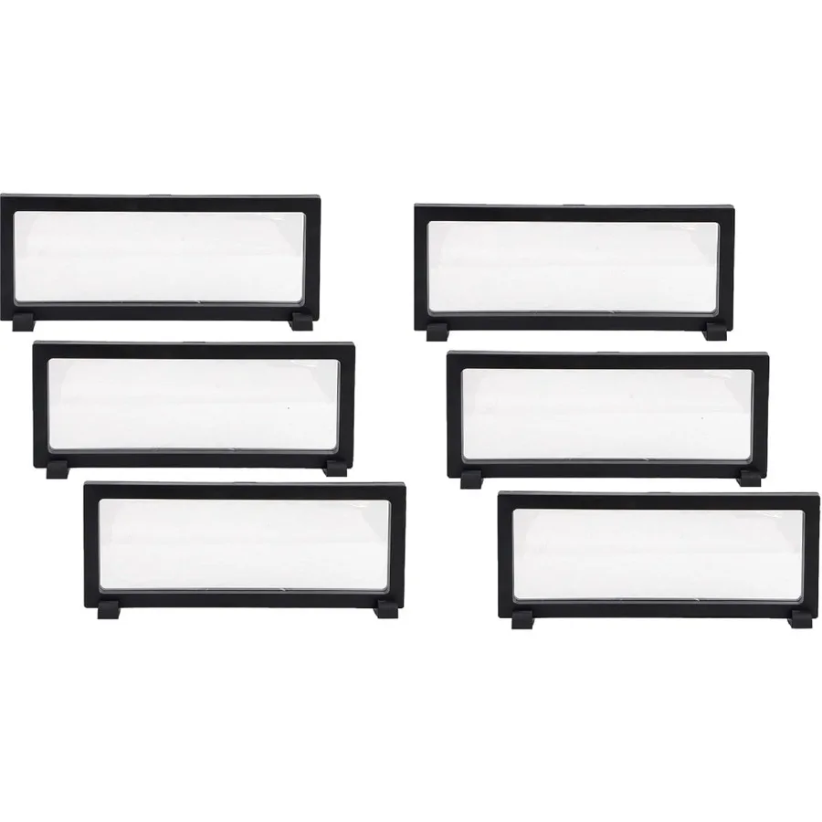 

3D Плавающая витрина Черный держатель для монет Дисплей 3D Плавающая витрина для монет-вызов Образец ювелирных изделий 9 дюймов × 3,5 дюйма ×