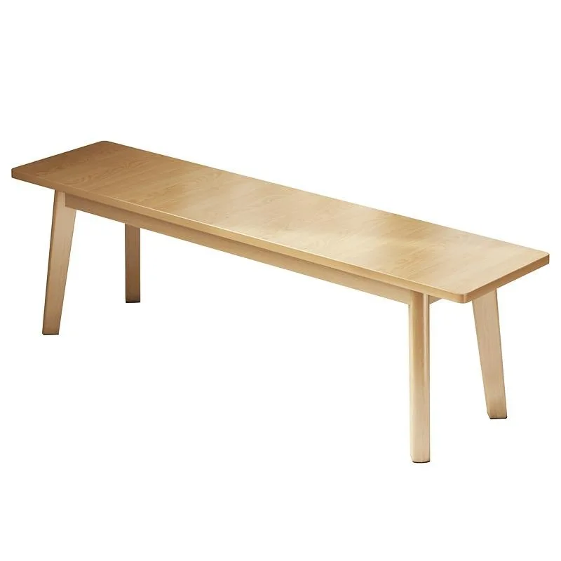 

Nordic all solid wood bench modern simple living room end of bed shoe stool hotel commercial