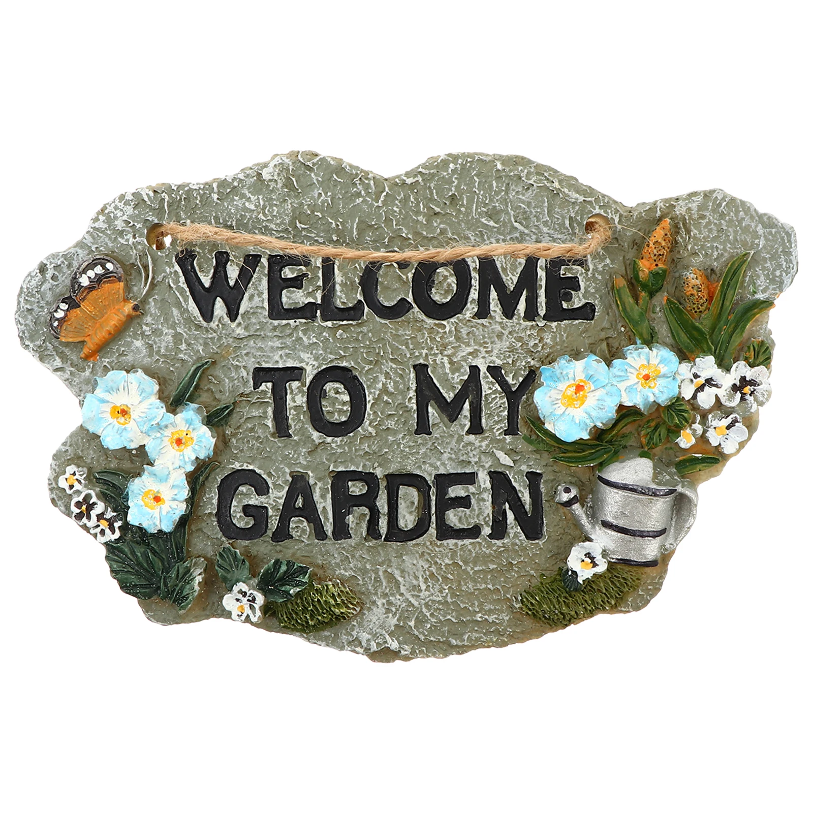 

Garden Decoration Vintage Resin Welcome Plaque for Home Office Welcome Hanging Sign Garden Sign Shop Door Decorations