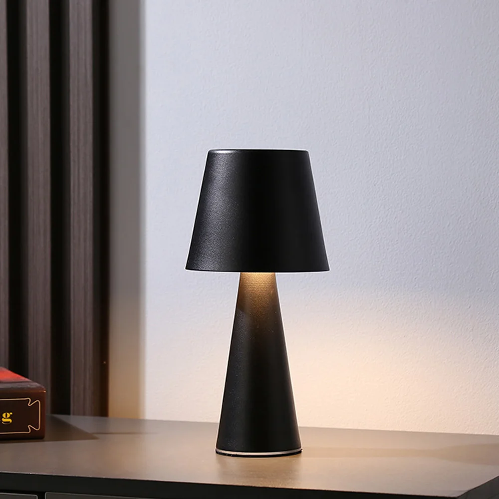 

Desktop Decoration Vintage Table Lamp Bedroom Bedside Ambient Light Waterproof Creative Gift Rechargeable Night Lights