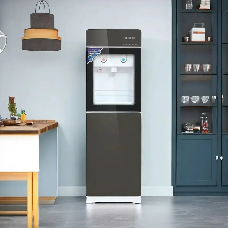 

Двухдверный новый диспенсер для горячей воды со льдом для домашней гостиной, вертикальное охлаждение и отопление, школьное небольшое общежитие, теплая вода