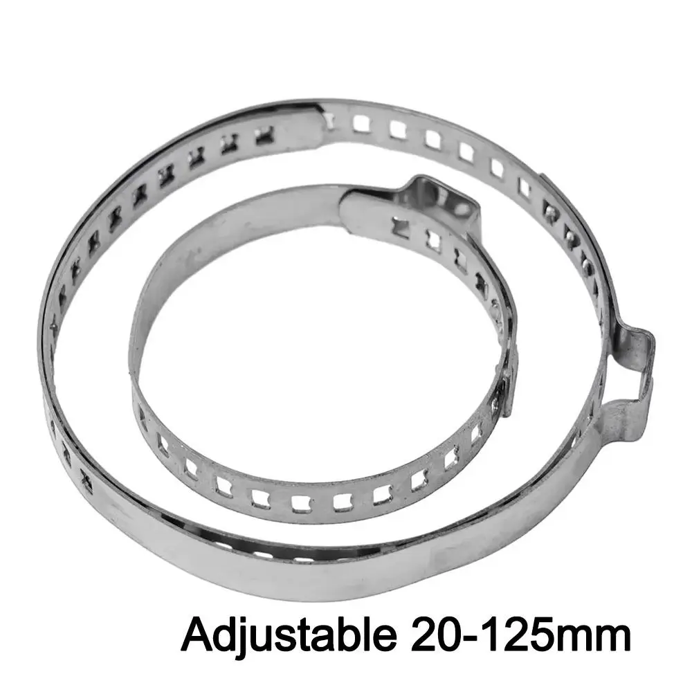 20Pcs Durable Stainless Steel Cars CV Boots Clamps Adjustable 20-125mm Universal Auto Hoses Clamps Replacement Car Accessories