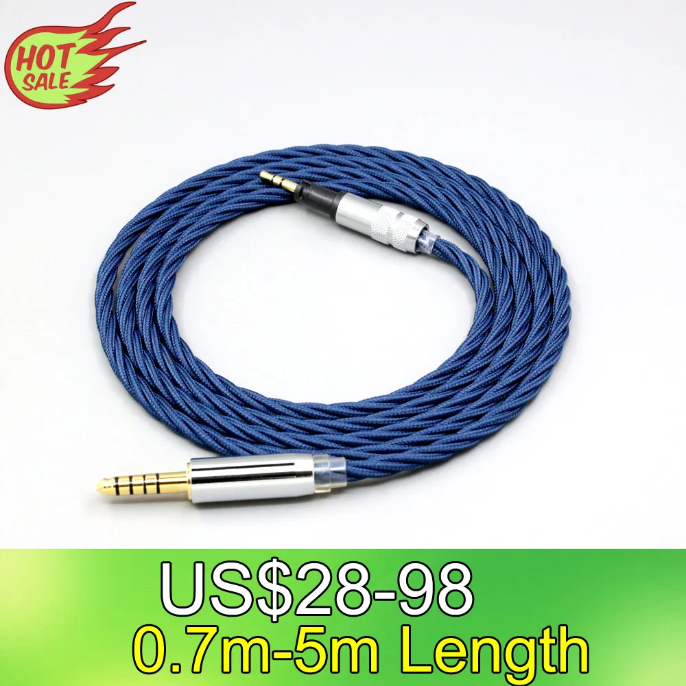 

99% Pure Silver OCC Graphene Alloy Full Sleeved Earphone Cable For Sennheiser Momentum 1.0 2.0 Headphone LN008580