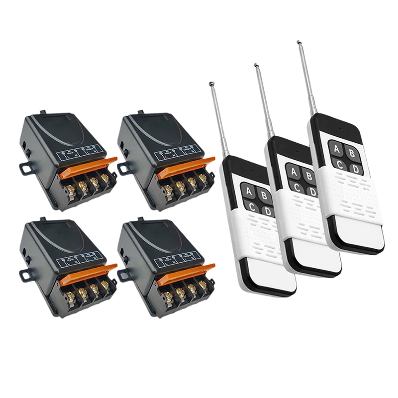 

AU61-110V 220V 433Mhz Wireless Remote Control Switch,30A High Power Relay Module,1000M Remote