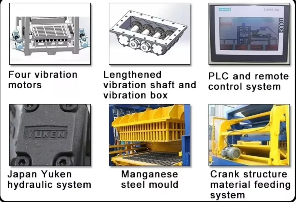 Semi Automatic Hollow Block Making Machine Interlocking Cement Brick Making Machinery Cement Block Brick Making Machine