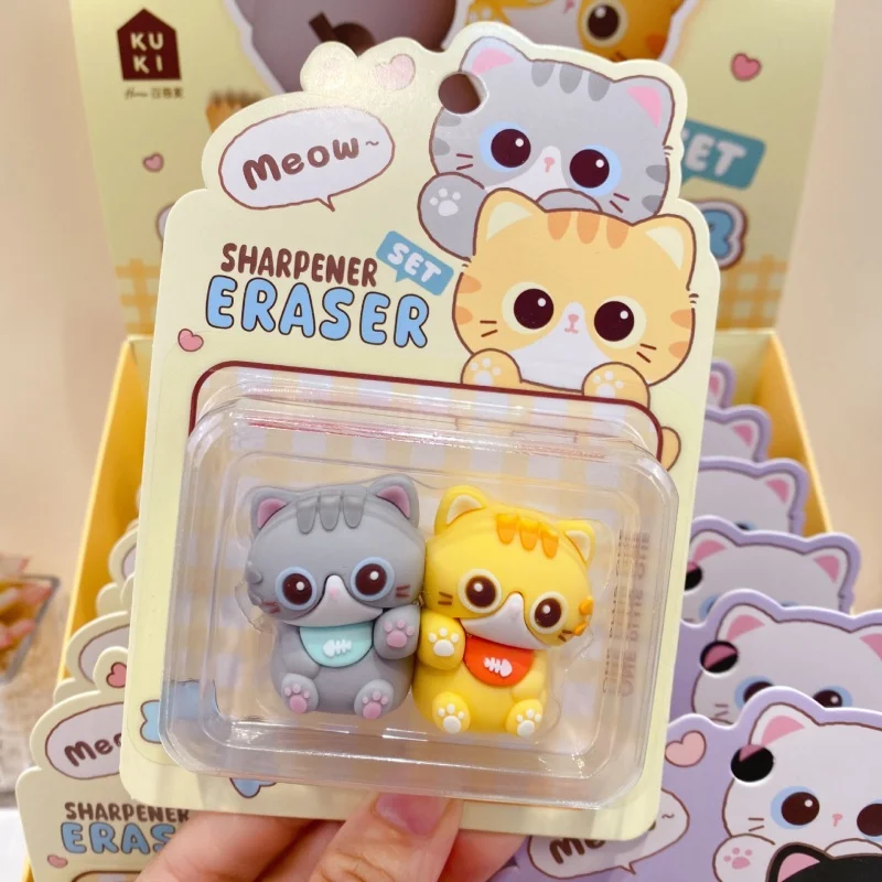 12-set-lot-kawaii-cat-sharpener-canceller-matita-carino-meccanico-cutter-coltello-cancelleria-forniture-scolastiche-regalo