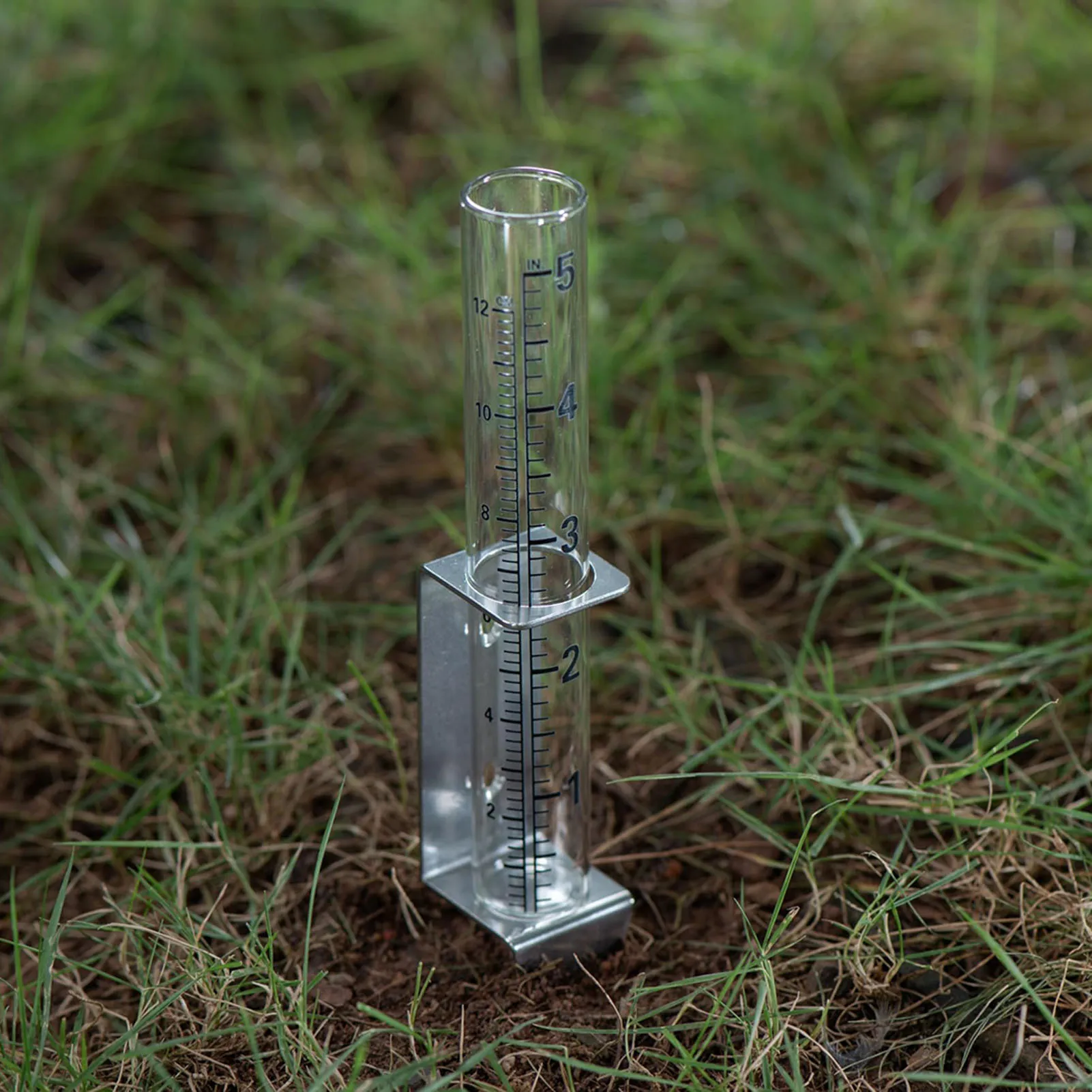 Imagem -02 - Medidor de Chuva ao ar Livre do Jardim Rack Durável do Aço Inoxidável Farm Rain Measuring