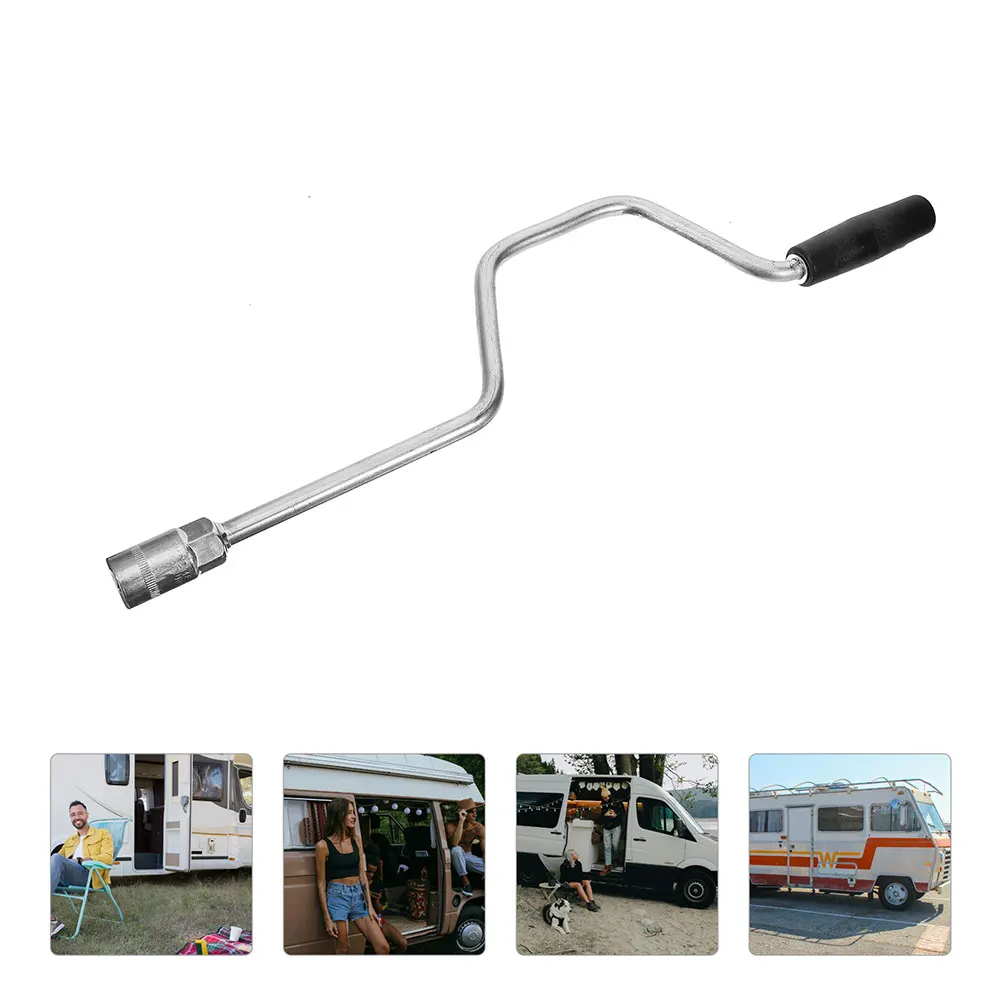 

Hand Rod Parking Leg Crank Handle for Camper Accessory Jack Drill Adapter Stabilizer Automotive Part Caravan Canopy Rocker