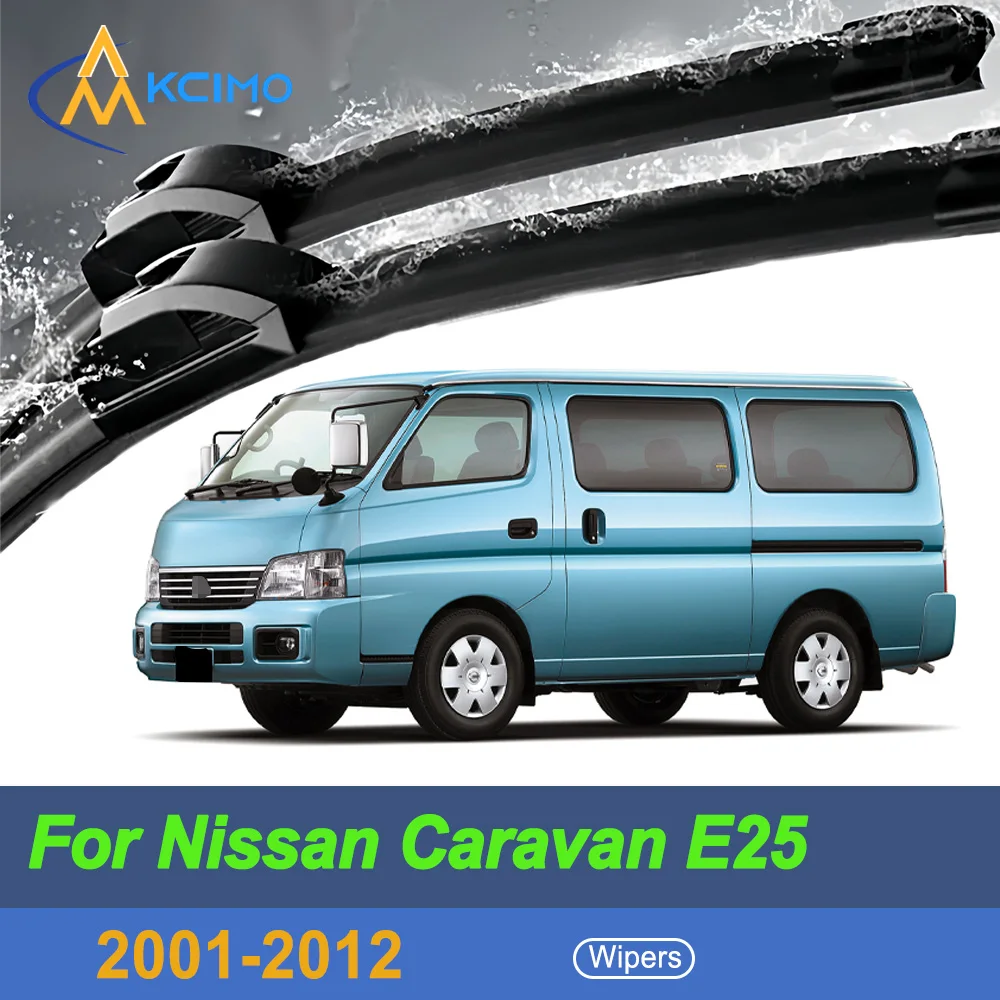 

For Nissan Caravan E25 2001-2012 Nissan Urvan Front Windshield Wiper Blades 2pcs Slient Rain Windscreen Window Accessories