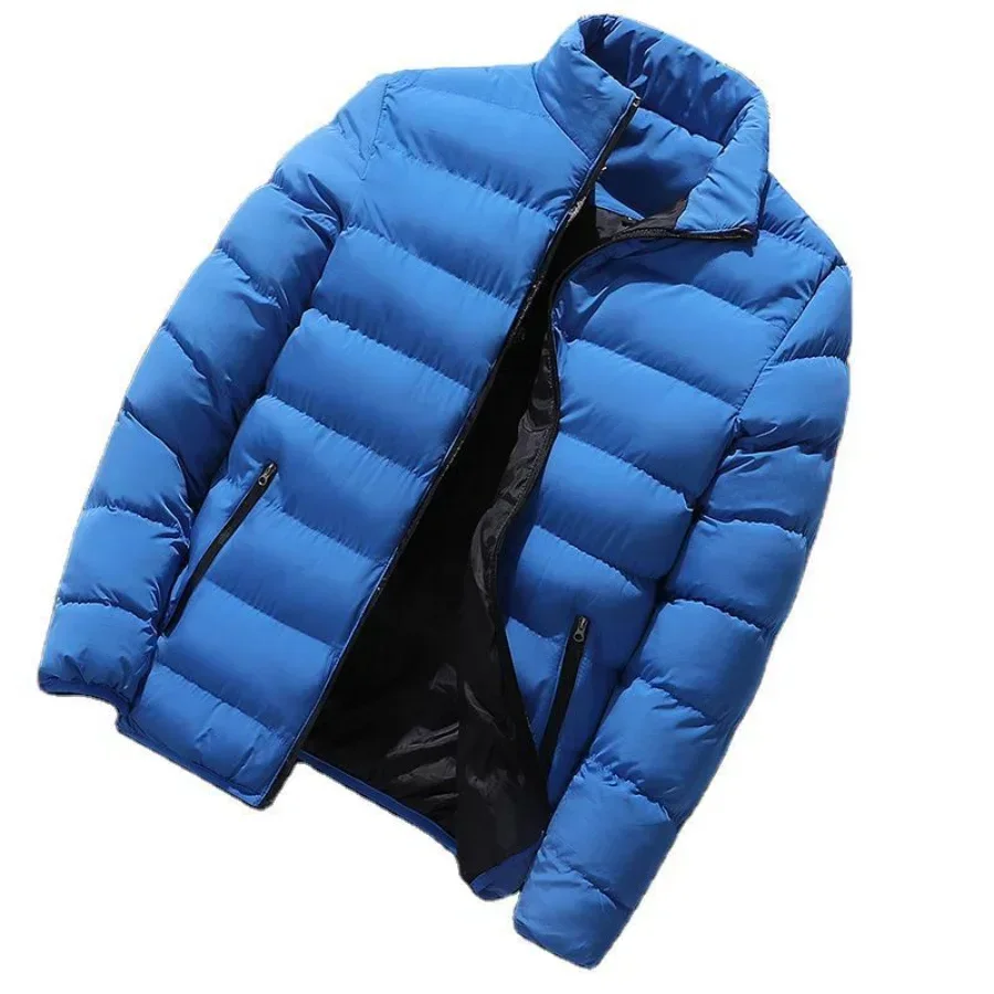 New Men\'s Thick Warm Parka Jackets Autumn Winter Casual Men\'s Outwear Coats Solid Male Windbreak Cotton Padded Down Jacket M-5XL