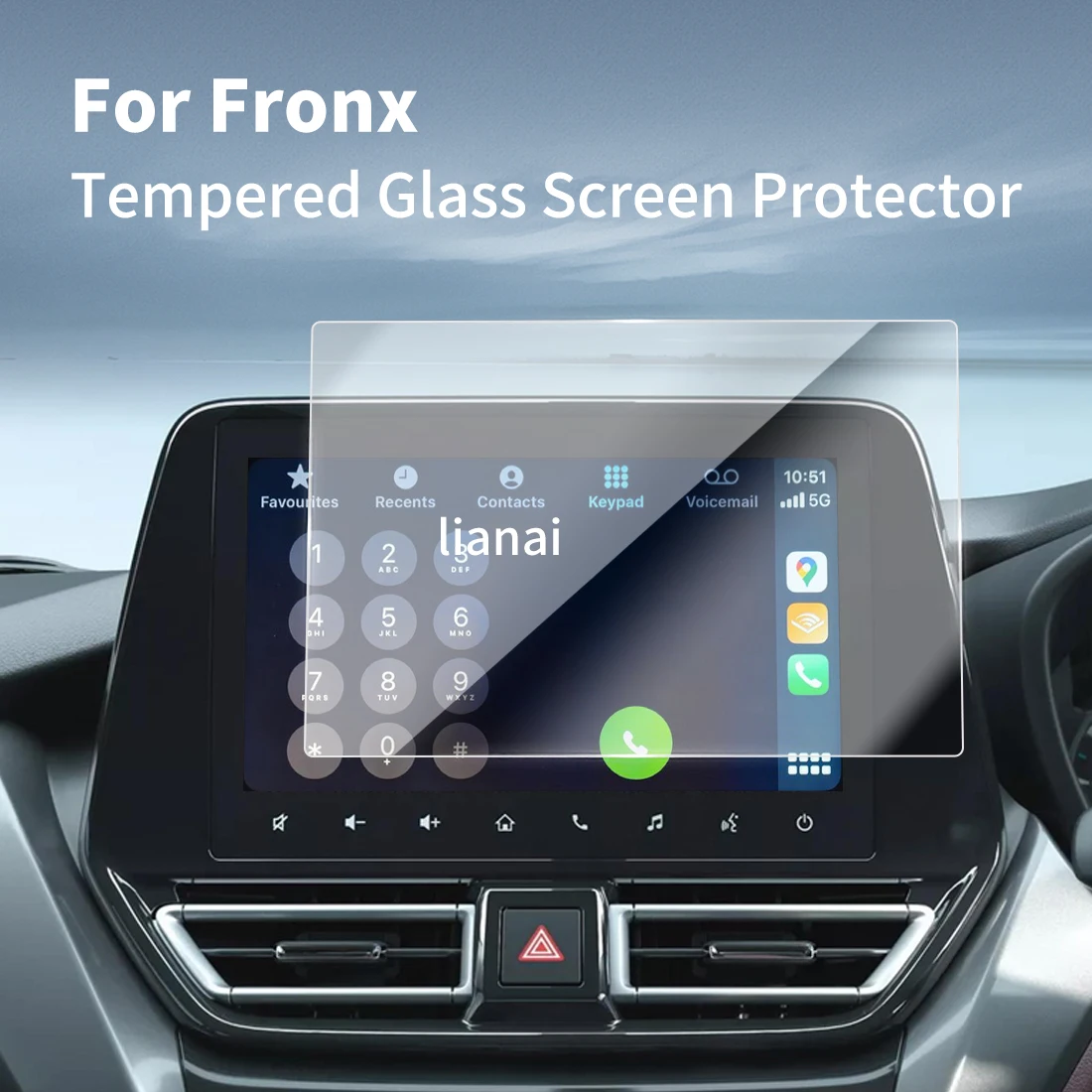 for 26 SUZUKI Fronx Tempered Glass Protective Film GPS Navigator Car Stickers Vehicle Accessories Scratch-resistant supplies