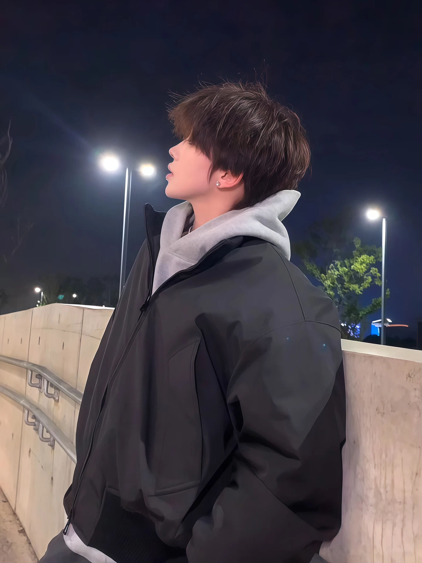 

Men's Bomber ort Flight Jaet Cotton Coat Winter Thiened Windproof Waterproof Fce Inner Zipper Decorated Casual Coat