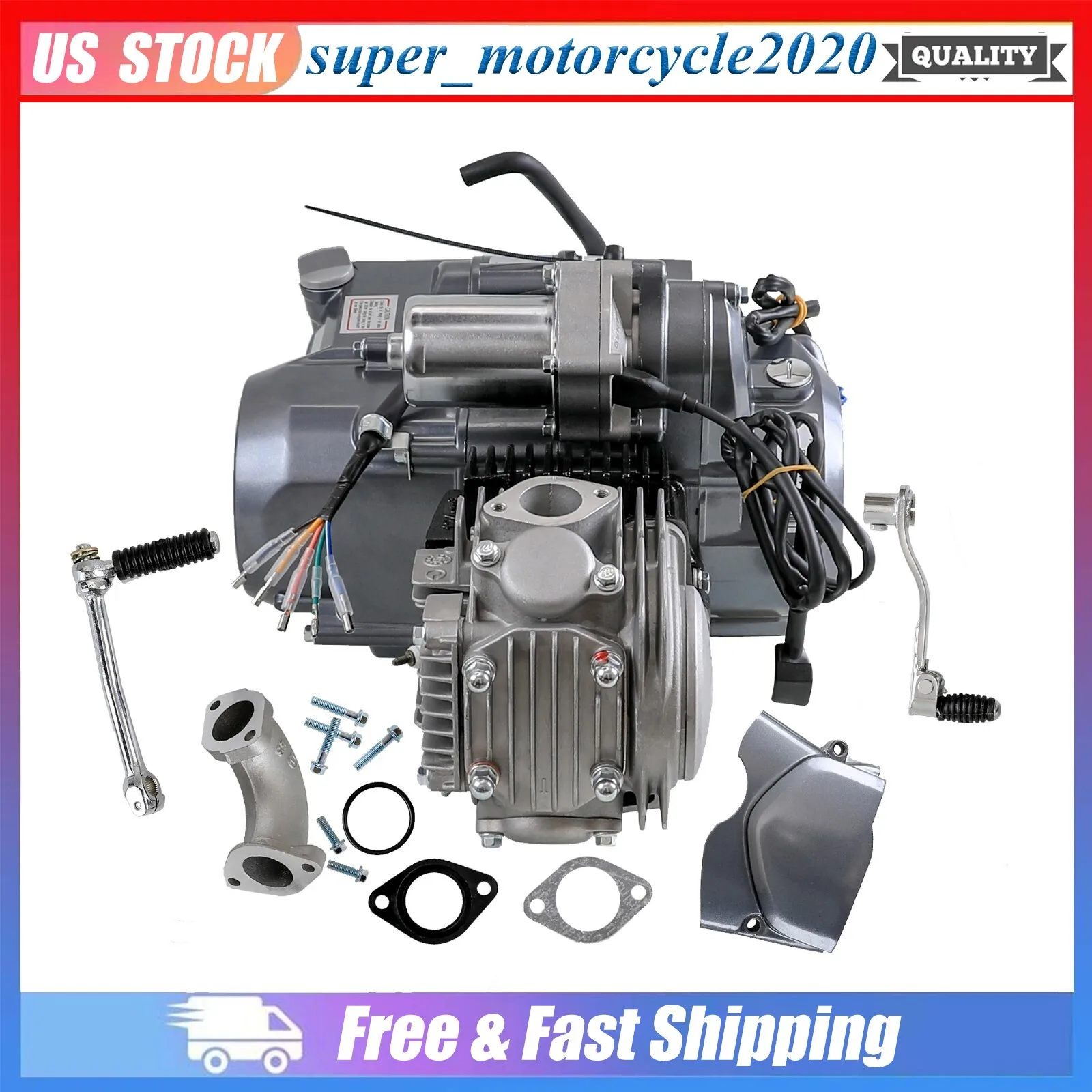 

Двигатель Lifan 125cc полуавтоматический для питбайков CT70, CT90, CRF50, Z50