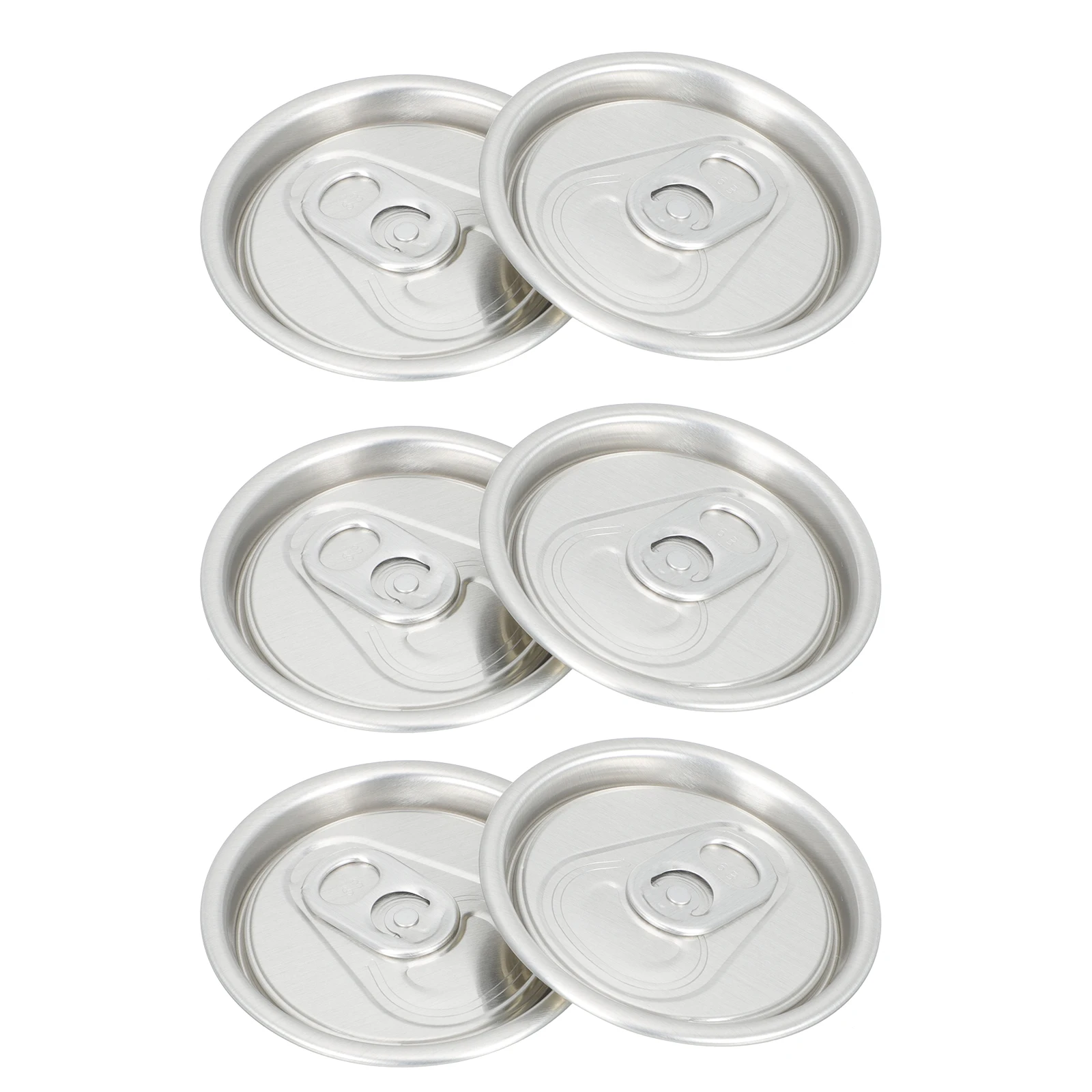 

50 Pcs Aluminum Easy-pull Cover Canning Lids Open Practical Ring-pull Covers Replacements Beverage Sealing