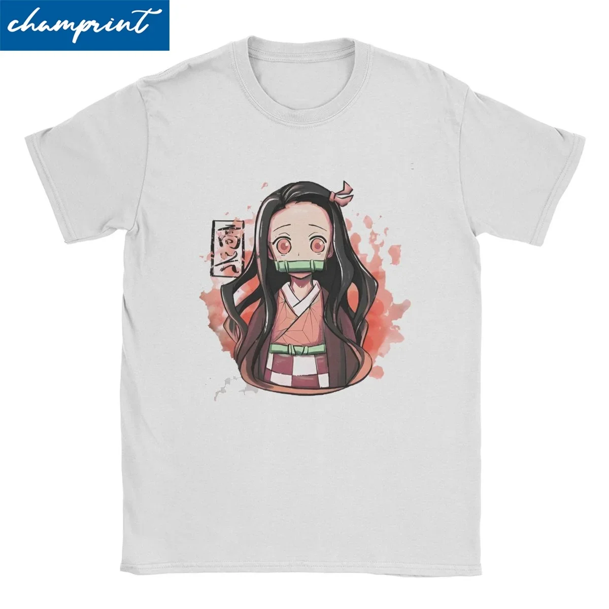 Men Women's Happy Demon Slayers T Shirts Japanese Anime Nezuko Cotton Clothing Funny Short Sleeve O Neck Tee Shirt Adult T-Shirt