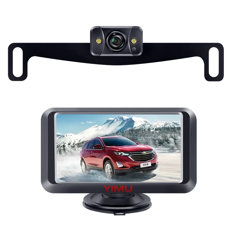 

5 Inch Wired Car Rear View Parking Camera, Suitable for US License Plate 720P High Definition Waterproof Camera
