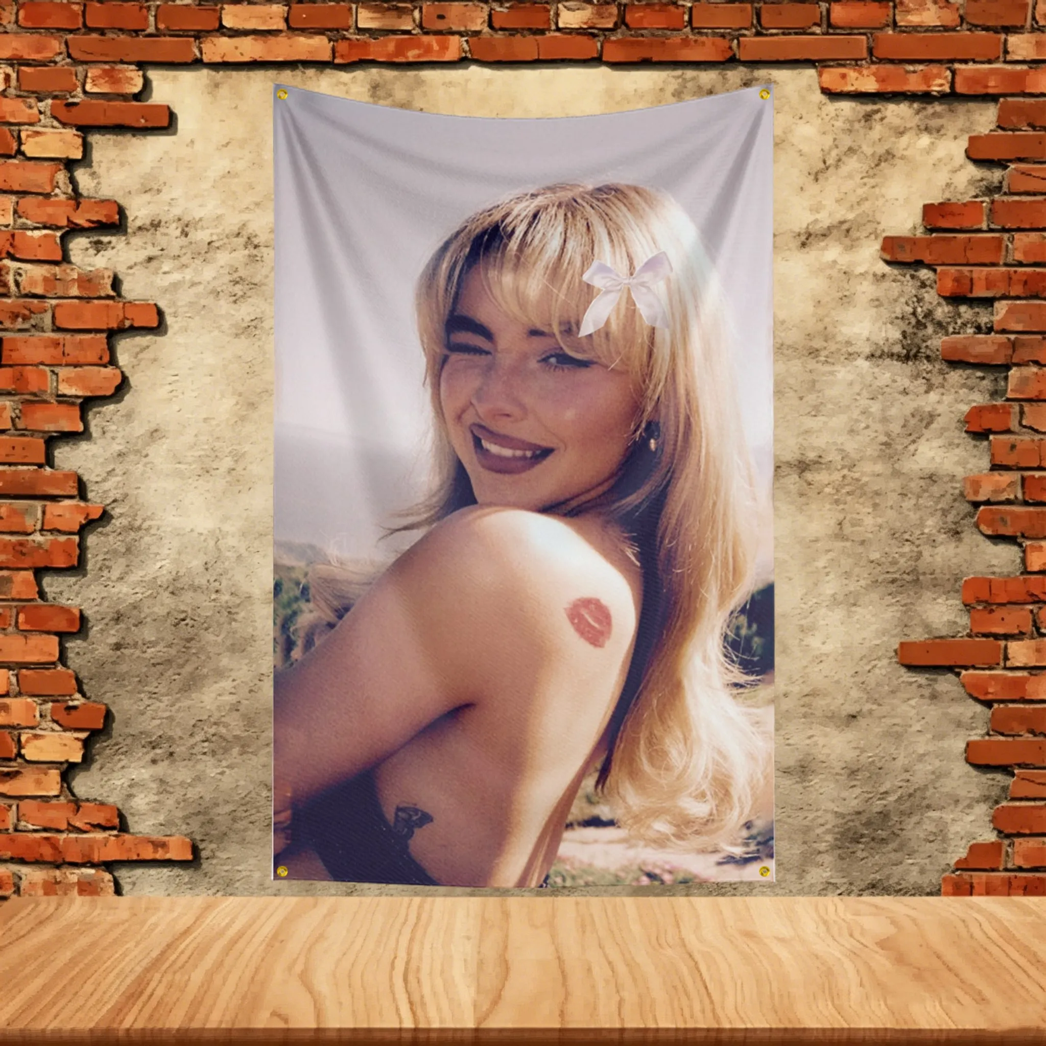 Music Flag 3x5ft for Sabrina Annlynn Carpenter Fans Banner Custom any Image Bedroom Living Room Dorm Wall Hanging Decor Tapestry