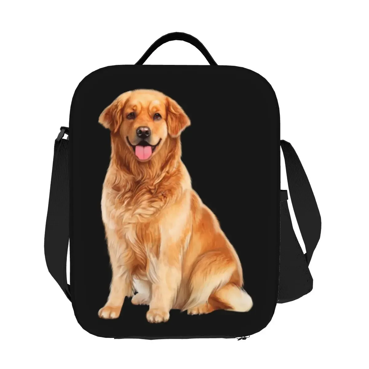 Golden Retriever Izolowane torby na lunch dla kobiet Pojemnik termiczny na żywność Pojemnik na lunch na zewnątrz Camping Travel