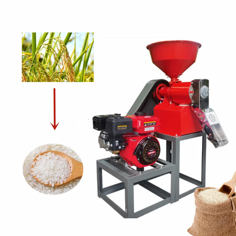 Electric Gaso line Rice Processing Machinery Rice Husk Peeling Machine/ Paddy Rice Milling Machine