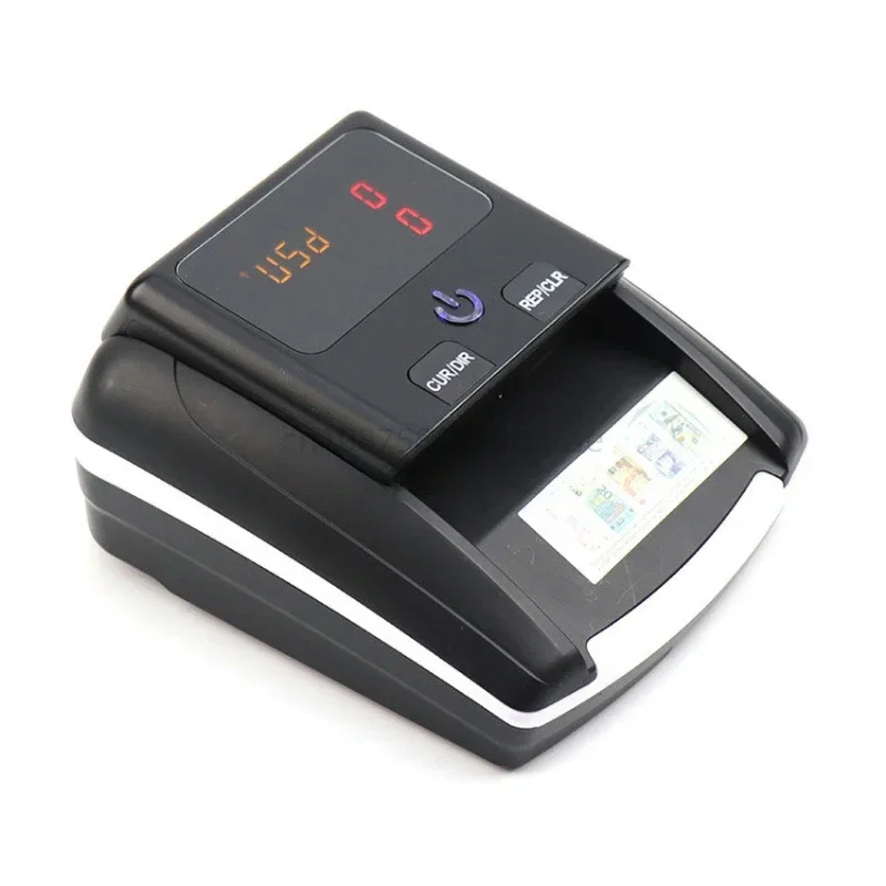 Mini Portable Fake Banknote Detector Total Amount Display Euro USD Conterfeit UV Currency Money Cash Detector With 500mA Battery