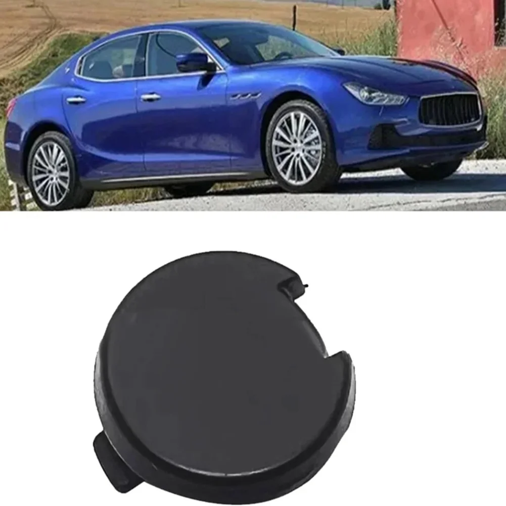Black Front Bumper Tow Hook Cover Modern Car Design Sleek Black Finish For Car Front Design Upgrade For Maserati M156 Models