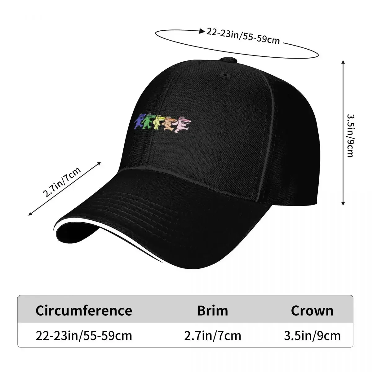 2026 New King Gizzard and the Lizard Wizard Dancing Gators Baseball Cap Mountaineering Sun  Boy Women's - view 6