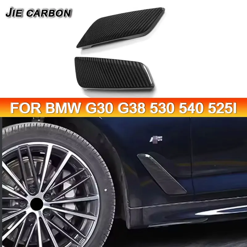 

For BMW 5 Series G30 G38 540i 530i Carbon Fiber Car Fender Side Vent Cover Decoration Upgrade Body Kit